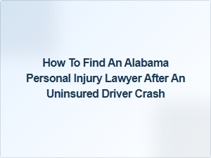 How to Find an Alabama Personal Injury Lawyer After an Uninsured Driver Crash