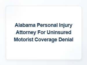 Alabama Attorney Helps with Uninsured Motorist Coverage Denial